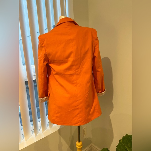 ✨SOLD✨Orange blazer🍊 - Picture 5 of 7